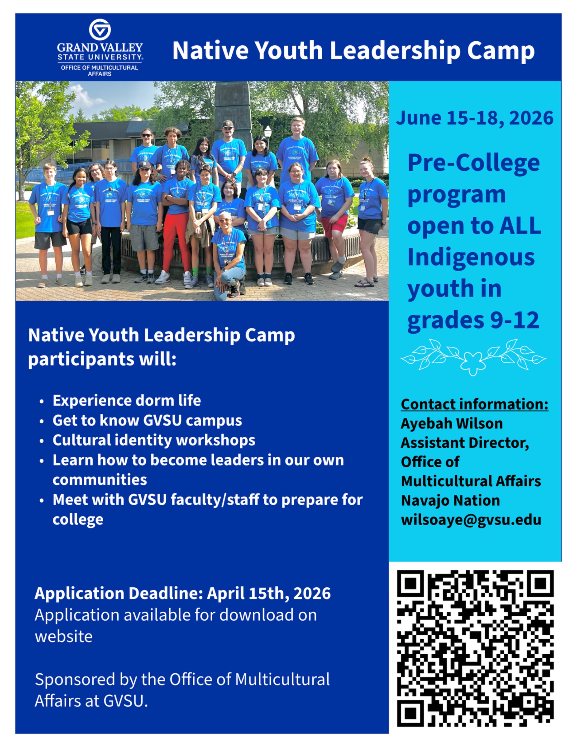 Flyer for Summer camp